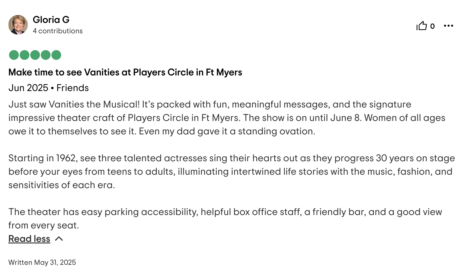 Trip Advisor Review